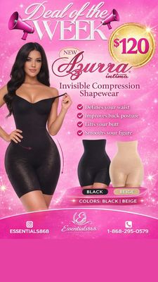 Azurra Invisible Compression Shapewear – Stage 2 Sculpt