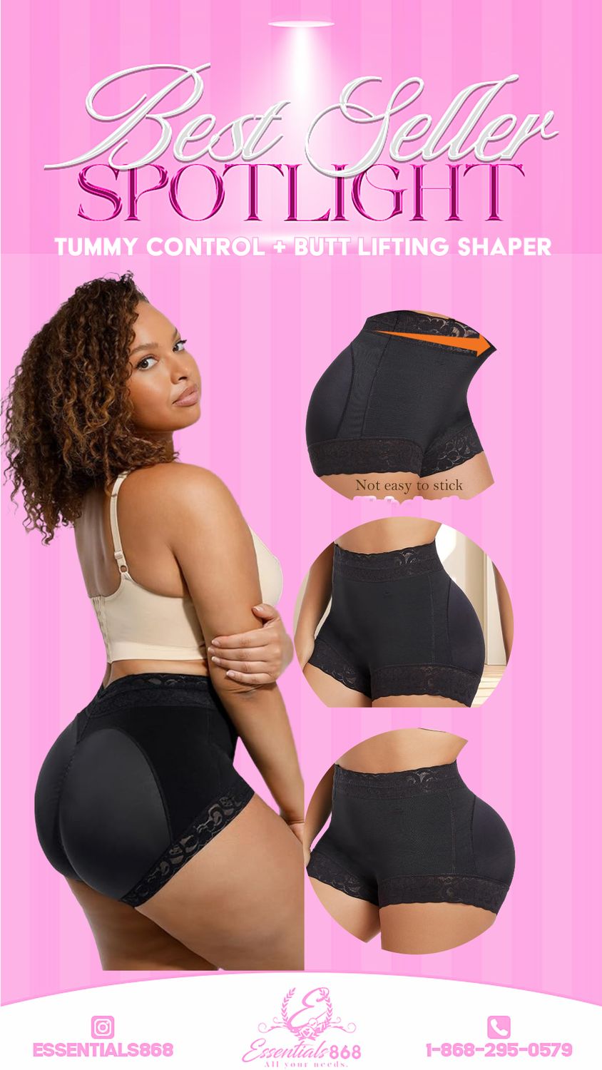 High-Waist Tummy Control &amp; Butt Lifting Shaper Shorts