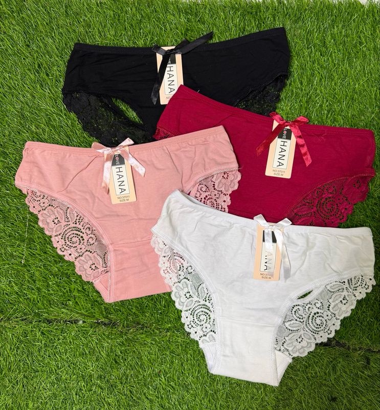 Cotton &amp; Lace Underwear