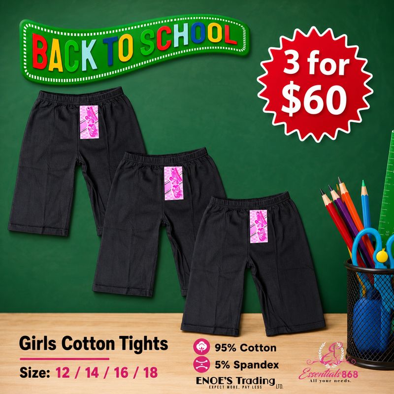 Pre-teens / Teens Short Tights- 3 Pcs