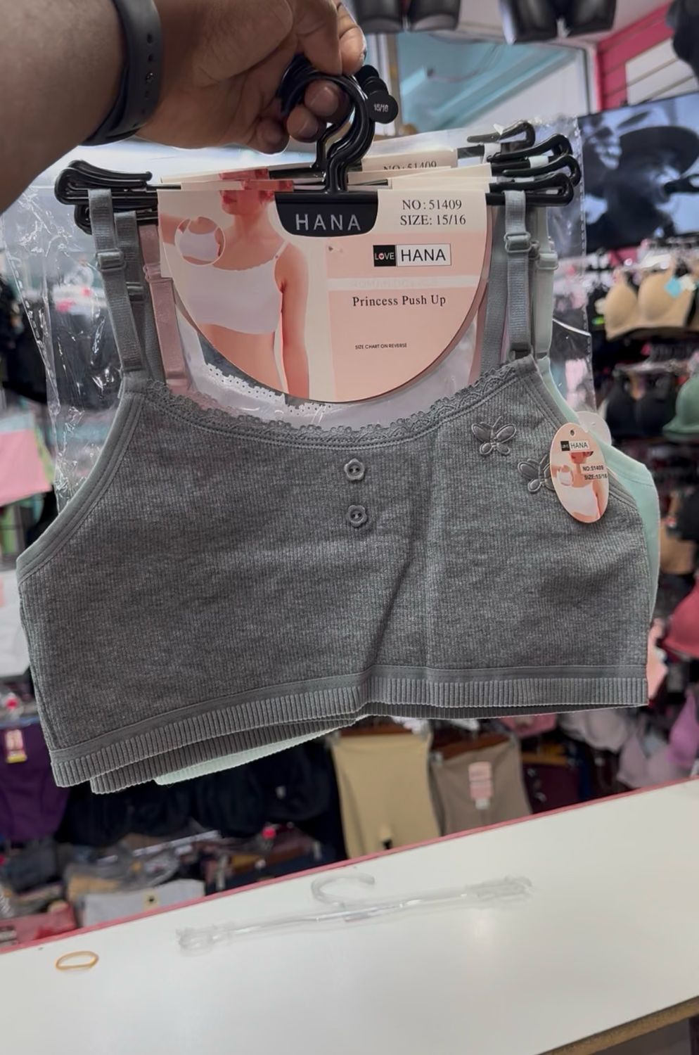 Cotton Girls Bralette -3 PCs