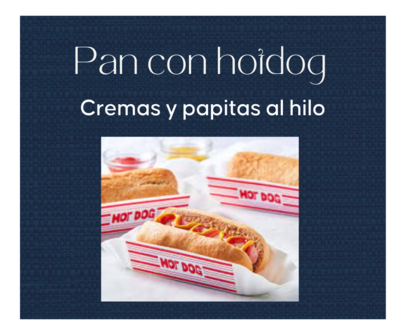 Pan con hotdog