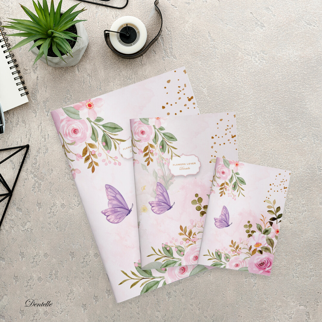 Flowers lover - Mauve butterfly