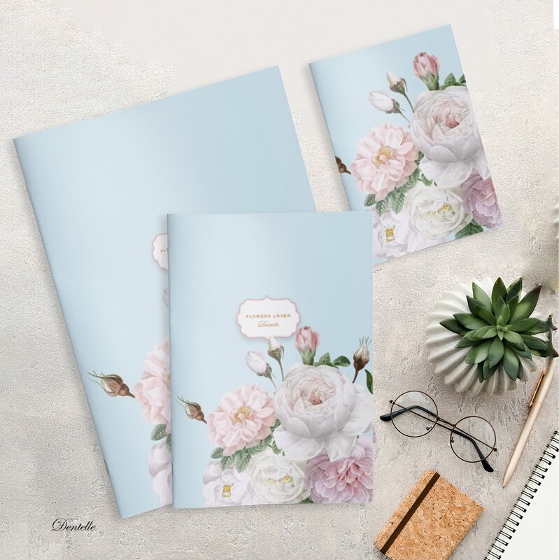 Flowers lover - pastel blue