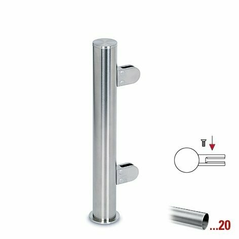 Corona Pfosten 150 links, Ø25,4 mm, Höhe 300 mm Corona Pfosten 150 links, Ø25,4 mm, Höhe 300 mm