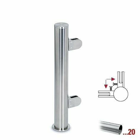 Corona Pfosten 150 Ecke 90°, Ø25,4 mm, Höhe 300 mm Corona Pfosten 150 Ecke 90°, Ø25,4 mm, Höhe 300 mm