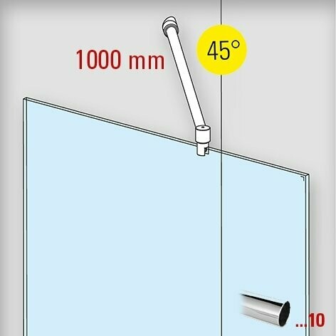 Stabistangen Set 6019 Länge 1000 mm 45° Stabistangen Set 6019 Länge 1000 mm 45°