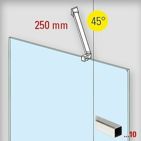 Stabistangen Set 6417 Länge 250 mm 45° Stabistangen Set 6417 Länge 250 mm 45°