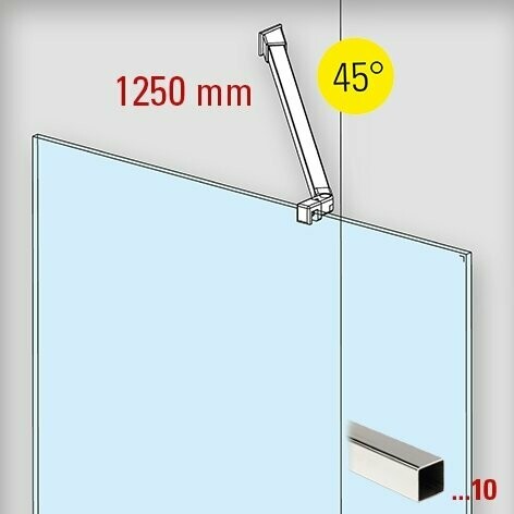 Stabistangen Set 6421 Länge 1250 mm 45° Stabistangen Set 6421 Länge 1250 mm 45°