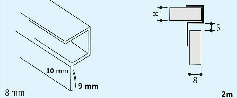 DP224 Anschlagprofil 90° DP224 Anschlagprofil 90°