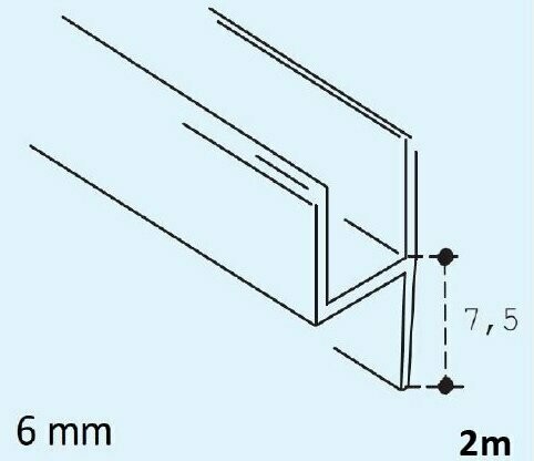 DP221 Anschlagprofil Frontanschlag 90° DP221 Anschlagprofil Frontanschlag 90°