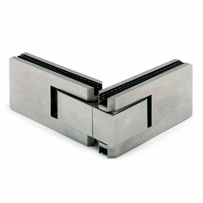 Türscharnier 1204 Glas / Glas 90° Edelstahl Design Türscharnier 1204 Glas / Glas 90° Edelstahl Design