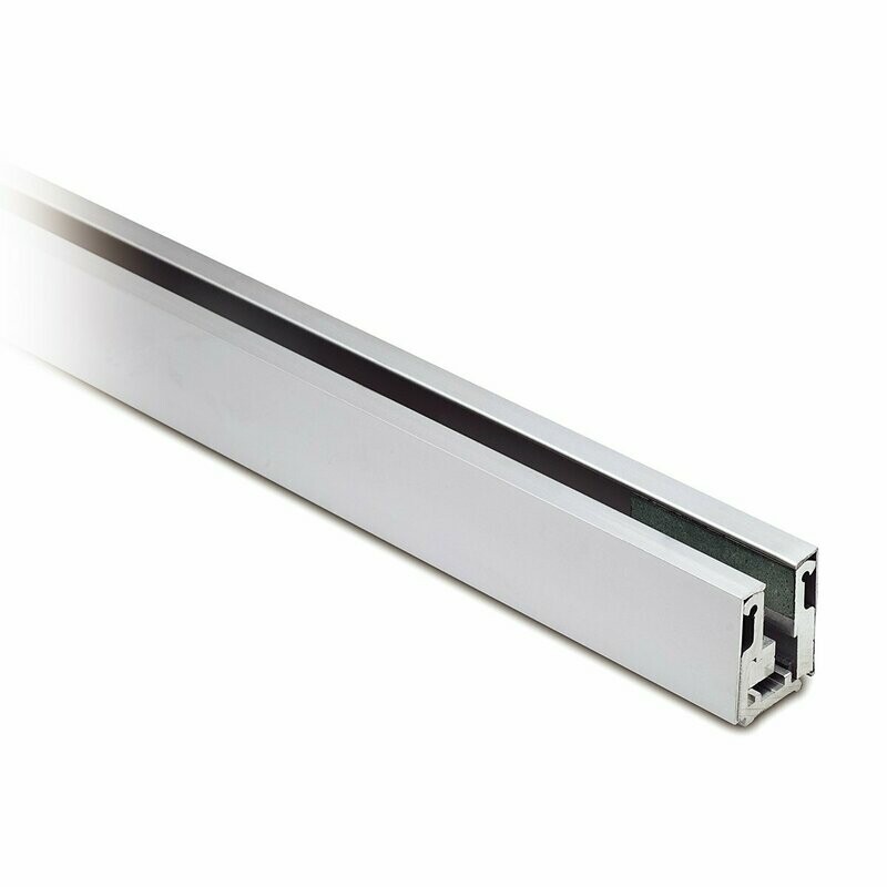 Glasklemmprofil / Trennwandprofil 12-12,76 mm Silber matt eloxiert Glasklemmprofil / Trennwandprofil 12-12,76 mm Silber matt eloxiert