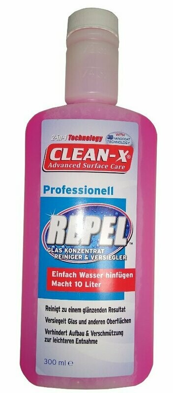 CLEAN-X REPEL Glasreiniger Konzentrat 300 ml CLEAN-X REPEL Glasreiniger Konzentrat 300 ml