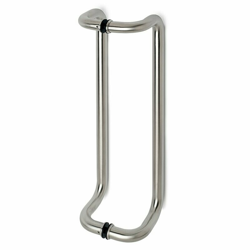 Glastürgriff 90° gebogen, zweiseitig, Ø 25,4 mm L 300 mm Glastürgriff 90° gebogen, zweiseitig, Ø 25,4 mm L 300 mm