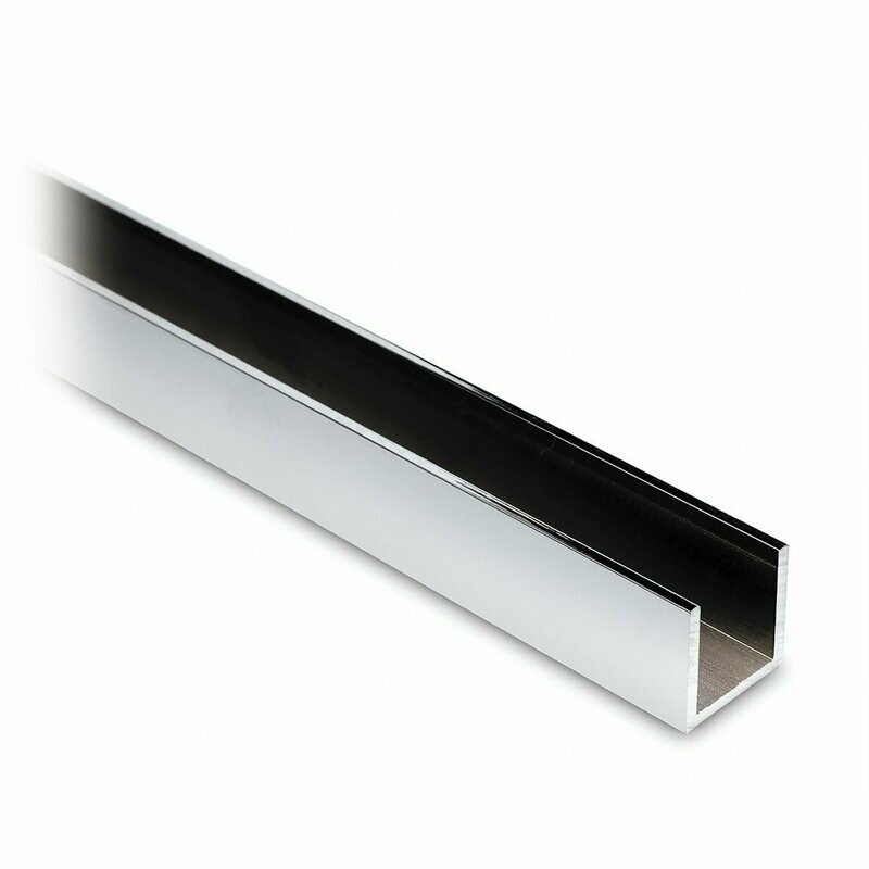 U Profil 15x15x15 mm Chrom Design U Profil 15x15x15 mm Chrom Design