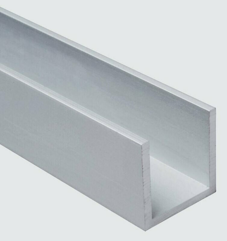 U Profil 20x20x20 mm Glanzverchromt U Profil 20x20x20 mm Glanzverchromt