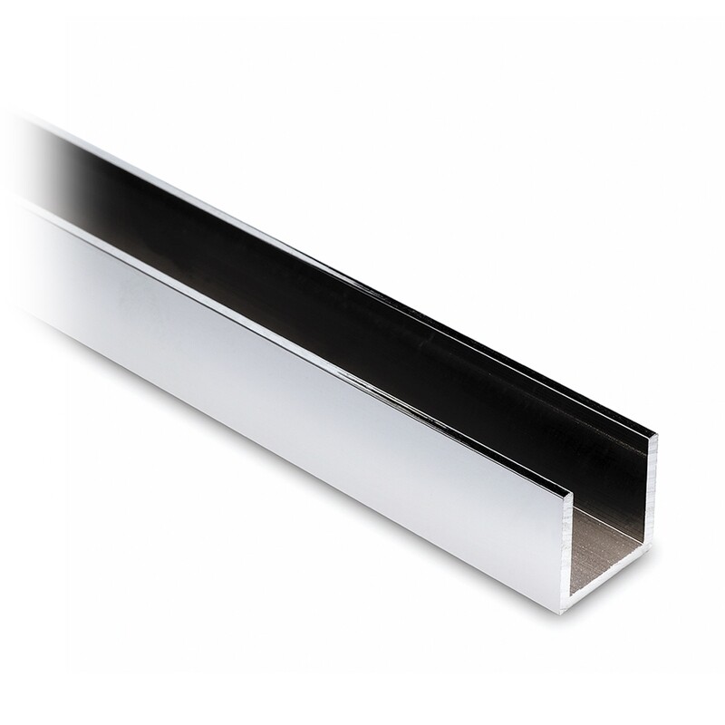 U Profil 20x20x20 mm Chrom Design U Profil 20x20x20 mm Chrom Design