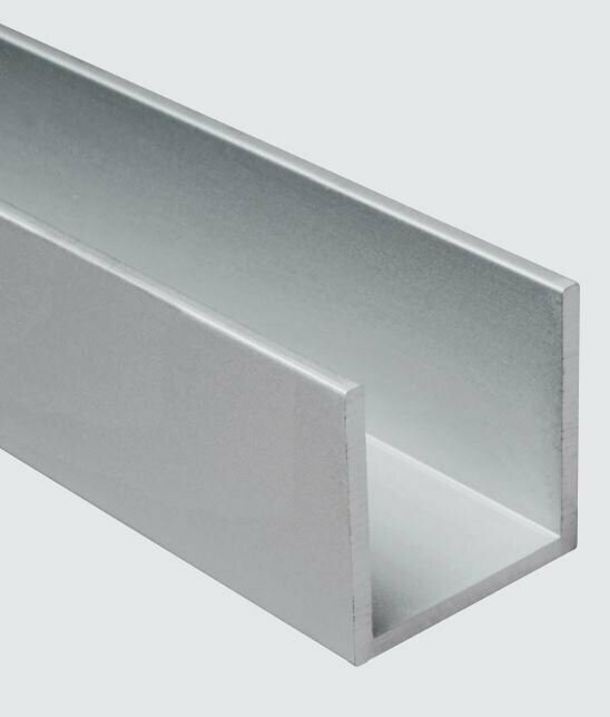 U Profil 25x25x25 mm Alu Optik U Profil 25x25x25 mm Alu Optik