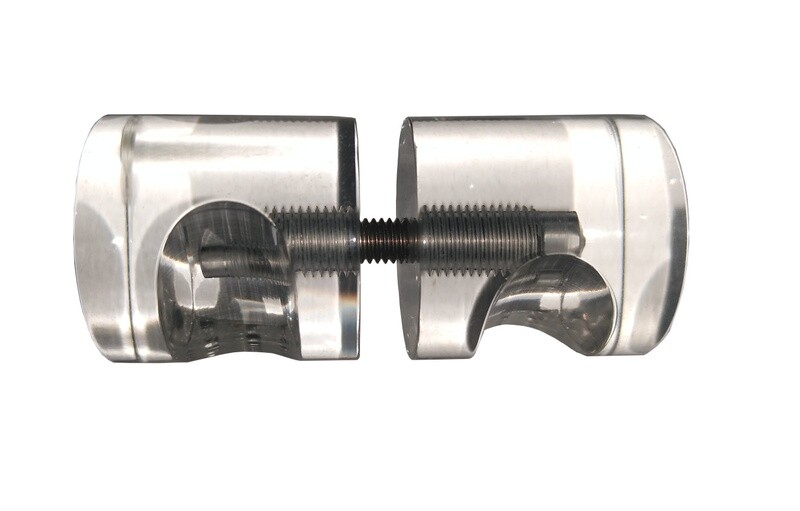 Duschtürgriff Ø30 mm Acryl transparent Duschtürgriff Ø30 mm Acryl transparent