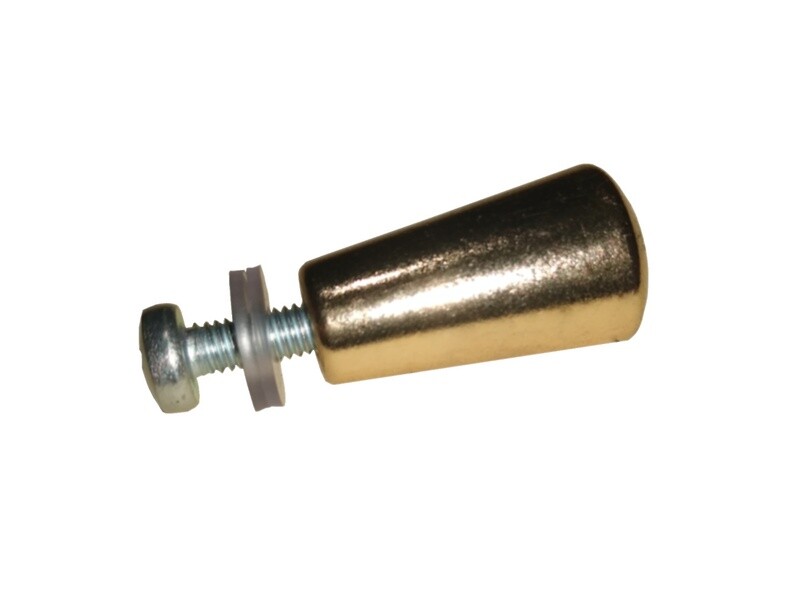 Glastürgriff 4600 glanzvergoldet Ø14 mm L 25 mm Glastürgriff 4600 glanzvergoldet Ø14 mm L 25 mm