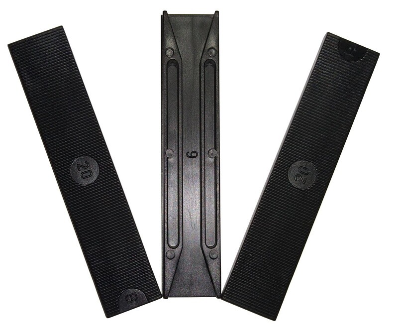 Klotzbrücken Kunststoff 100x20x6 mm Klotzbrücken Kunststoff 100x20x6 mm