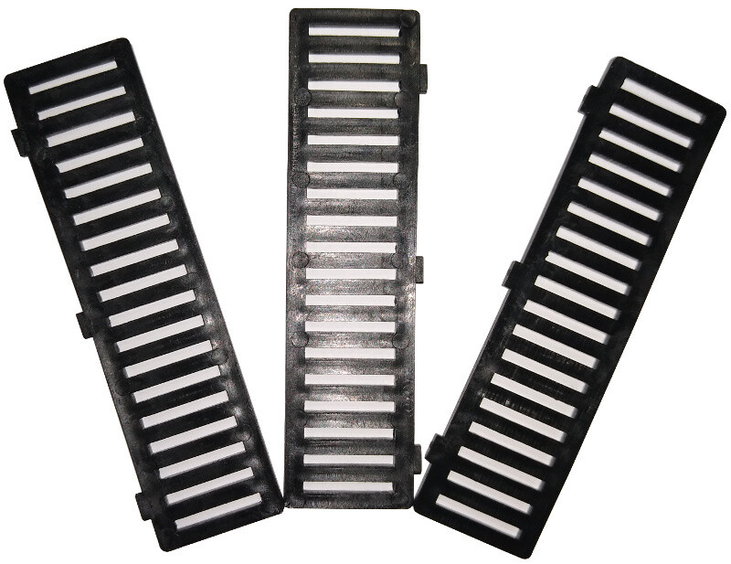 Gitterklötze ELLO 90x24x4 mm schwarz Gitterklötze ELLO 90x24x4 mm schwarz