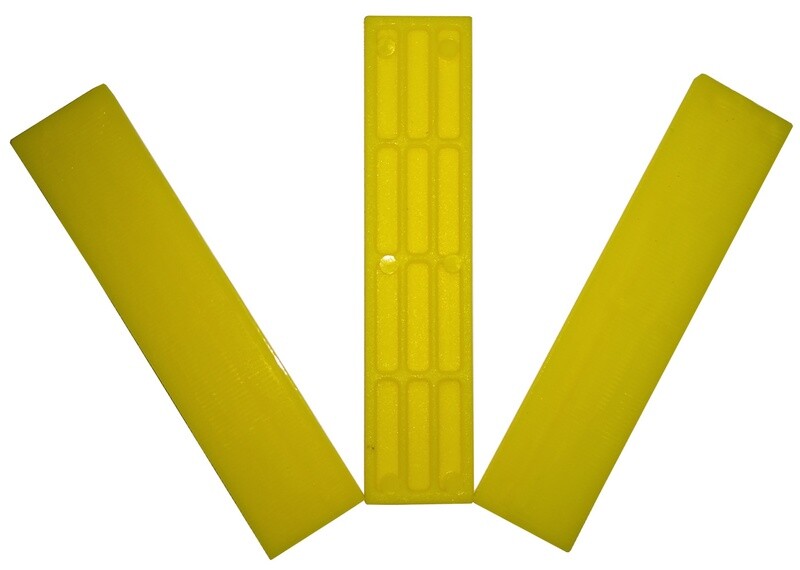 MT Verglasungsklötze 100x22x3 mm gelb MT Verglasungsklötze 100x22x3 mm gelb