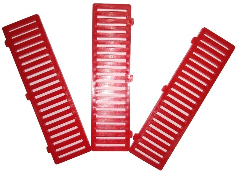 Gitterklötze ELLO 98x28x3 mm rot Gitterklötze ELLO 98x28x3 mm rot