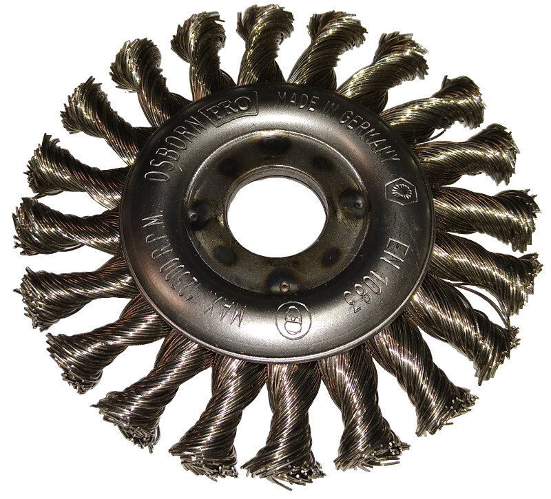 Drahtbürste Rundbürste 0,5 Ø115 mm V2A Gezopft OSBORN PRO Drahtbürste Rundbürste 0,5 Ø115 mm V2A Gezopft OSBORN PRO