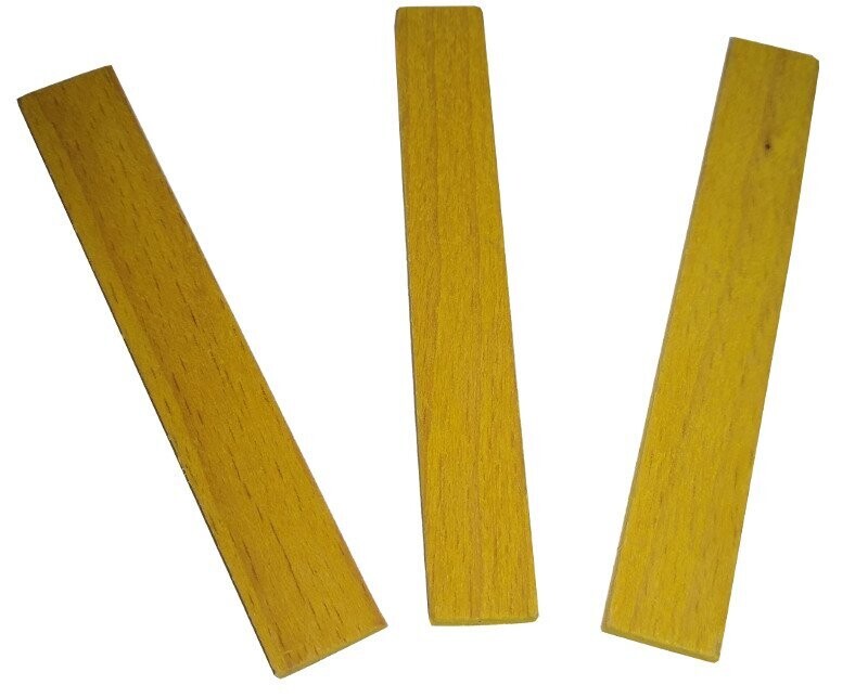 Klotzholz 12x4 mm gelb Klotzholz 12x4 mm gelb