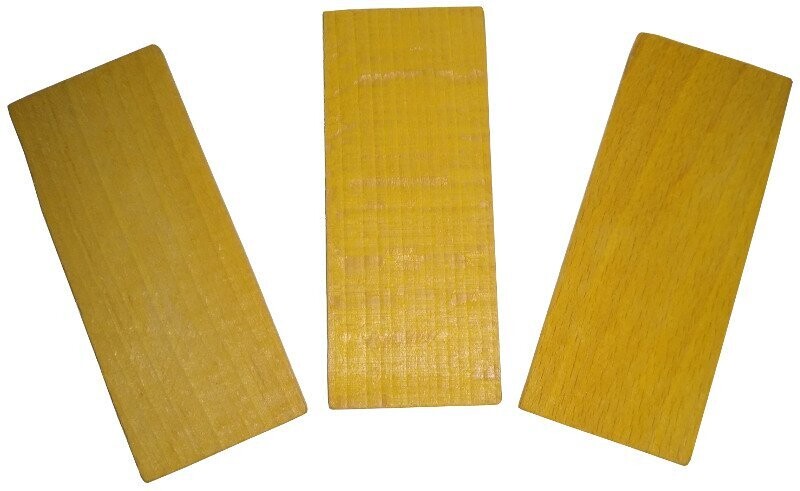 Klotzholz 40x4 mm gelb