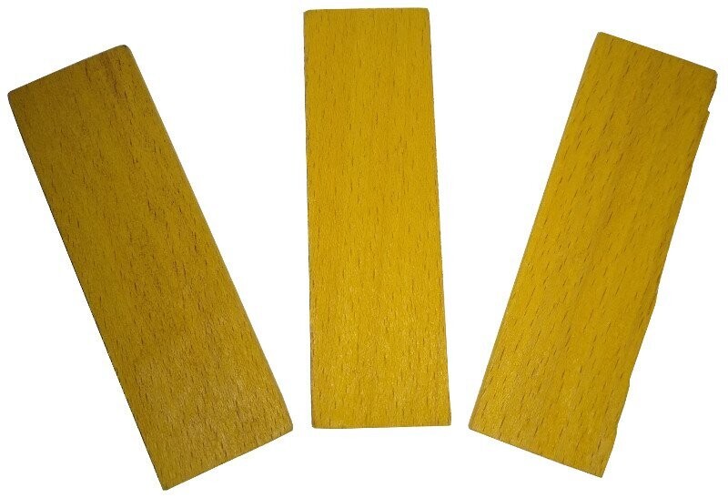 Klotzholz 34x4 mm gelb
