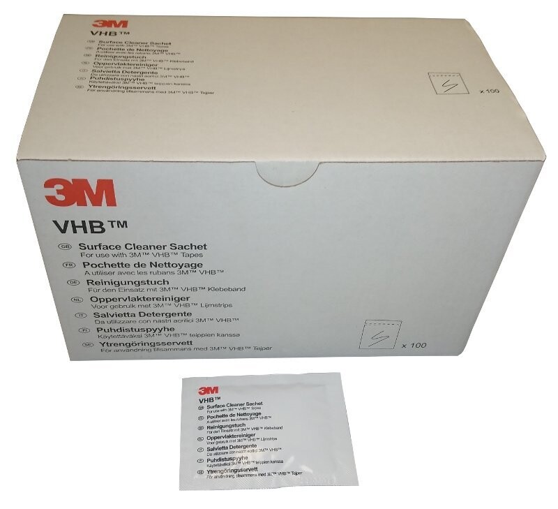 3M VHB Reinigungstücher Oberflächenreiniger 3M VHB Reinigungstücher Oberflächenreiniger
