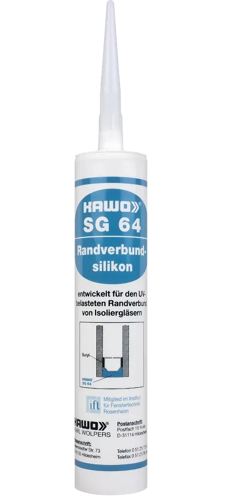 KAWO SG 64 Randverbund Silikon Schwarz