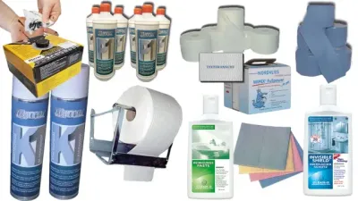 Kategorie Reinigungsmaterial: Hier finden Sie Glasreiniger, Kraftschaum, Putztuchrollen und Oberflächenbehandlung für ein sauberes und glänzendes Glas günstig online.