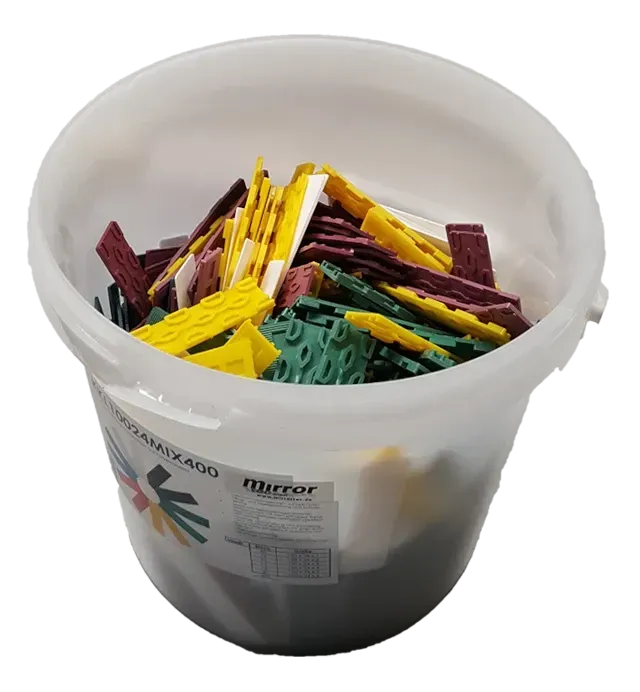0 HADAMAR Verglasungsklötze Mix Eimer 34 mm 0 HADAMAR Verglasungsklötze Mix Eimer 34 mm