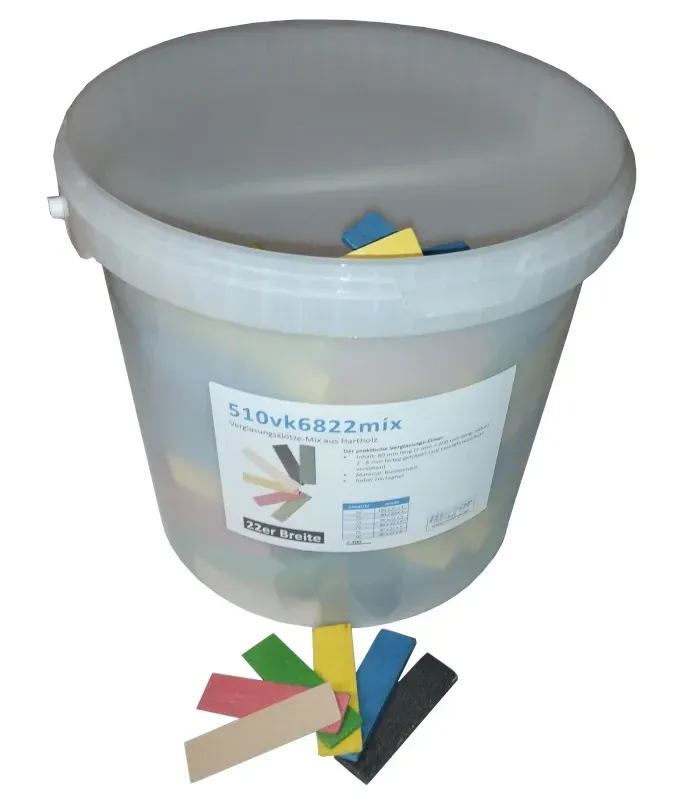 1 Klotzholz Mix Eimer Abmessung 22 mm 1 Klotzholz Mix Eimer Abmessung 22 mm