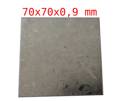 Spiegelblech Magnet Fixierungsblech unbeschichtet 70x70x0,9 mm