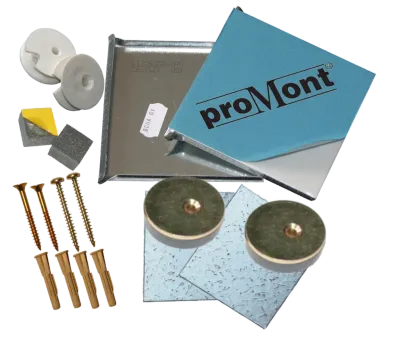 Spiegelbefestigung Spiegelmontageset Profi-Haft 08 bis 0,8 m²