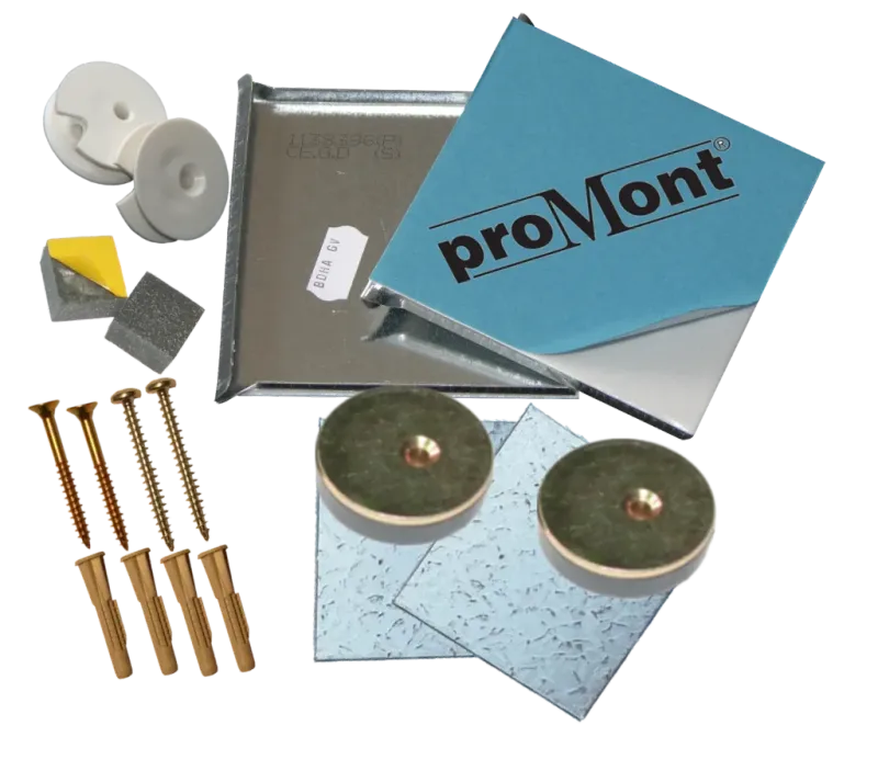 Spiegelbefestigung Spiegelmontageset Profi-Haft 08 bis 0,8 m² Spiegelbefestigung Spiegelmontageset Profi-Haft 08 bis 0,8 m²