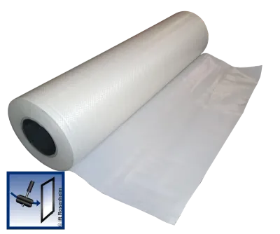 Splietterschutzfolie auf Rolle mit IFT Prüflogo Prinzipbild