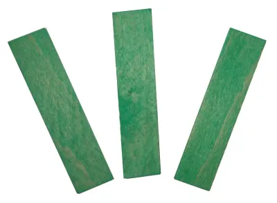 Klotzholz 20x3 mm grün