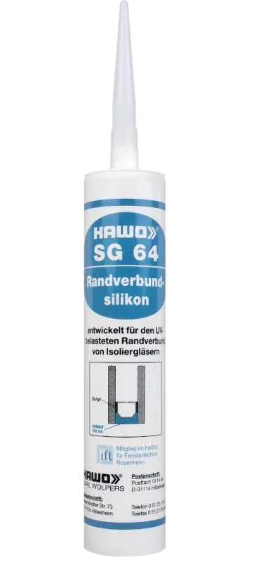 KAWO SG 64 Randverbund Silikon Schwarz
