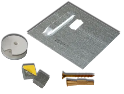 Spiegelbefestigung Spiegelmontageset Profi-Fit 04 bis 0,4 m²