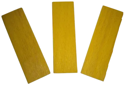 Klotzholz 34x4 mm gelb Klotzholz 34x4 mm gelb