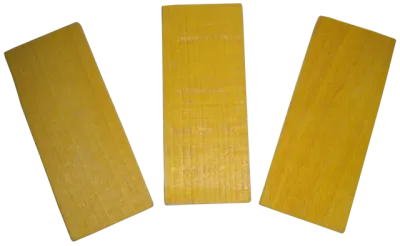 Klotzholz 40x4 mm gelb Klotzholz 40x4 mm gelb
