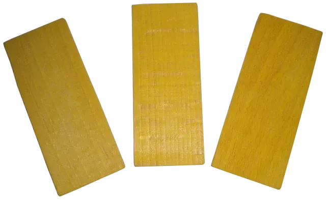 Klotzholz 45x4 mm gelb Klotzholz 45x4 mm gelb