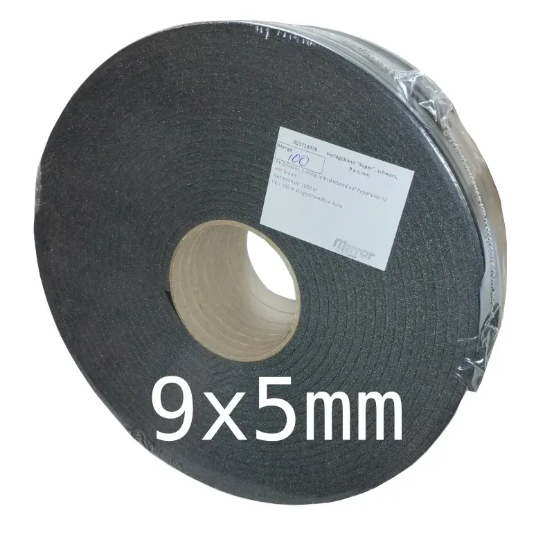 Vorlegeband SUPER schwarz 9x5 mm Vorlegeband SUPER schwarz 9x5 mm