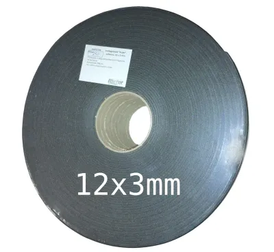 Vorlegeband SUPER schwarz 12x3 mm